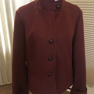 Rust wool jacket